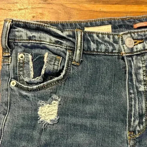 Pilcro Anthropologie Straight Leg Distressed‎ Jeans, Size 26 - Picture 3 of 13